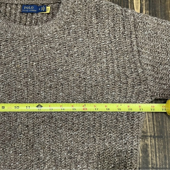 Polo Ralph Lauren Women’s Medium Brown Chunky Knit Wool-Blend Sweater - Picture 5 of 6